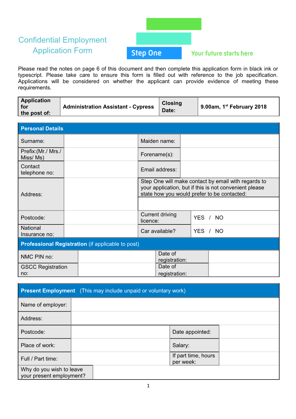 Please Continue on a Separate Sheet If Necessary (Attached at the End of This Application Form)