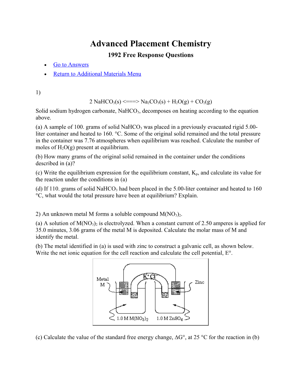 Advanced Placement Chemistry s3