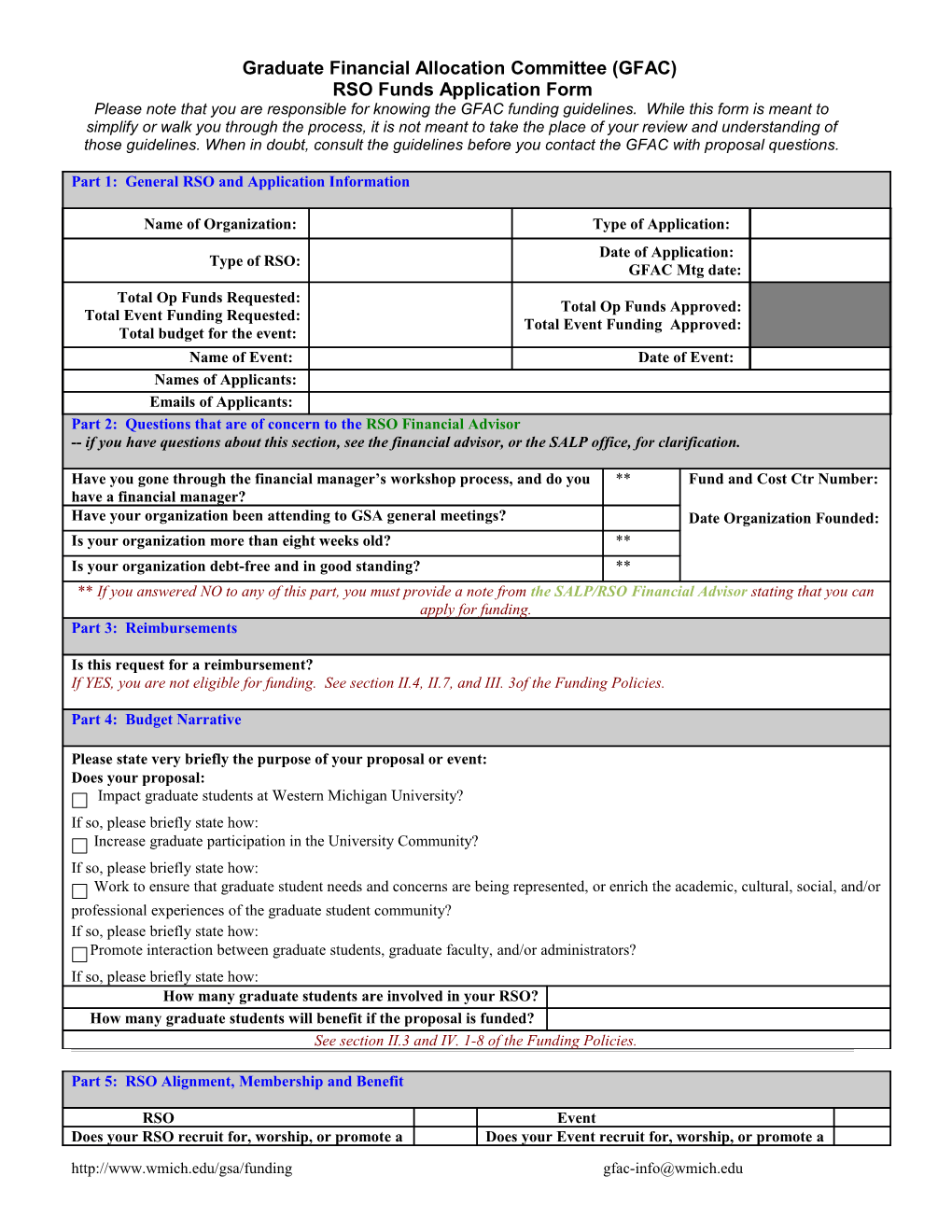 Graduate Student Advisory Committee Meeting