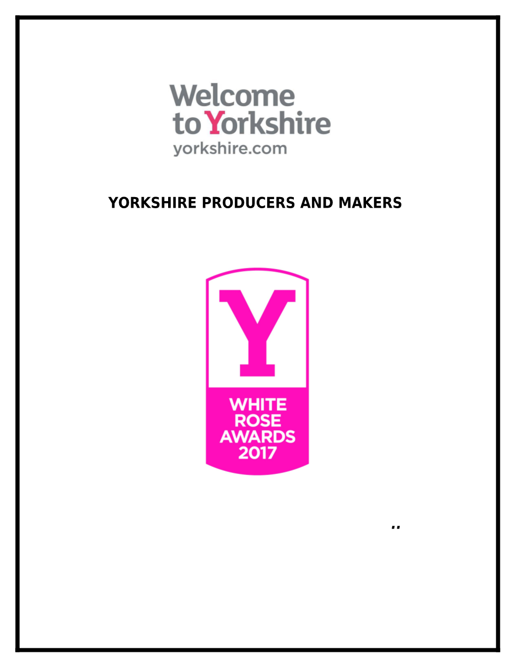 Yorkshire Producers and Makers