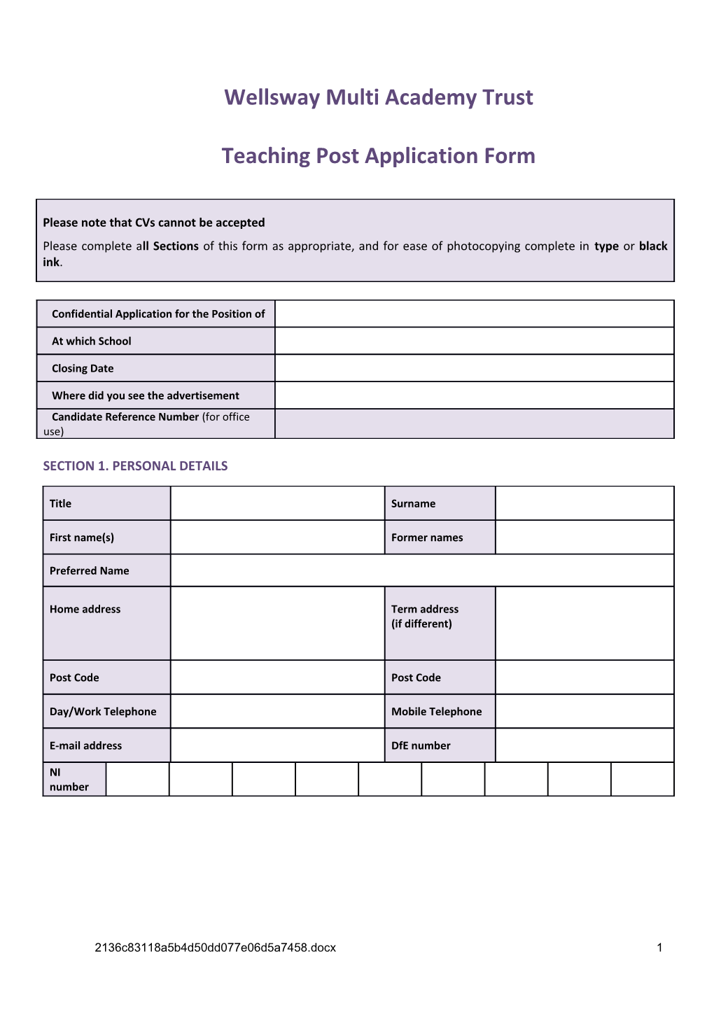 Wellsway Multi Academy Trust