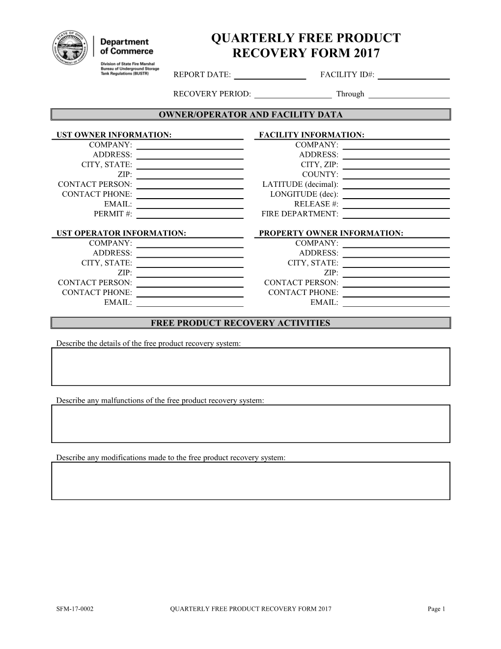 2005 BUSTR Closure Form