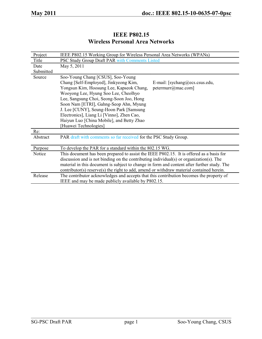 Wireless Personal Area Networks s15