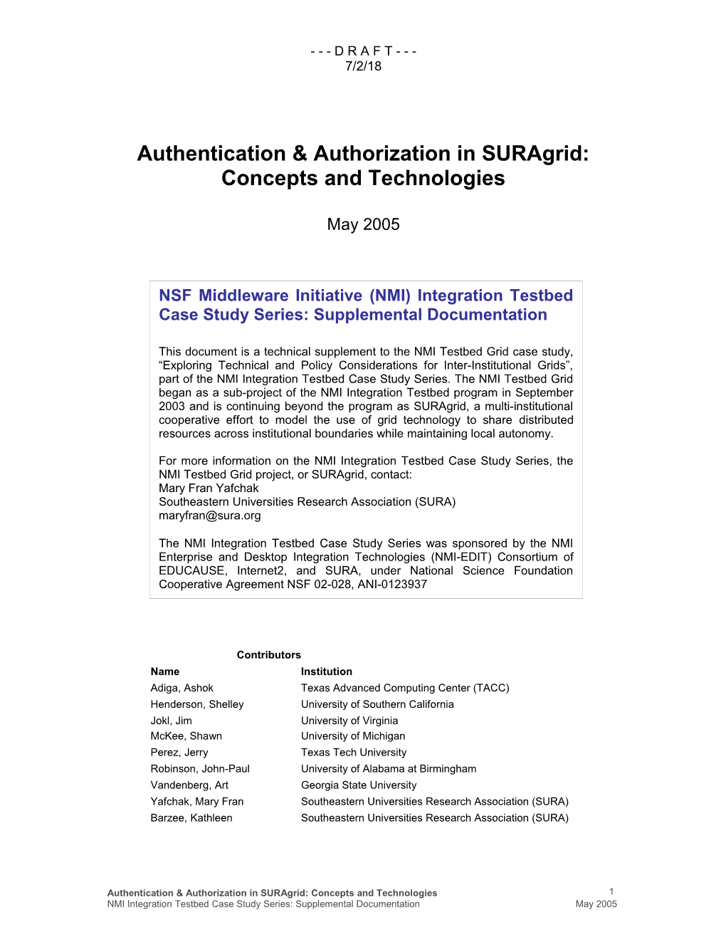 Authentication & Authorization in Suragrid