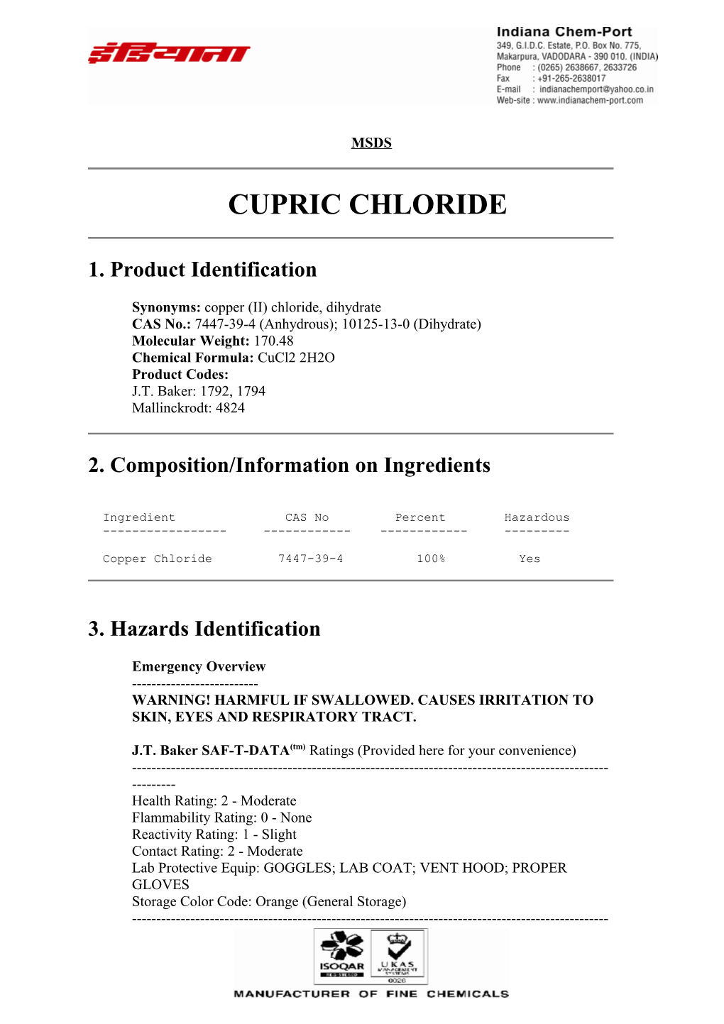 Cupric Chloride