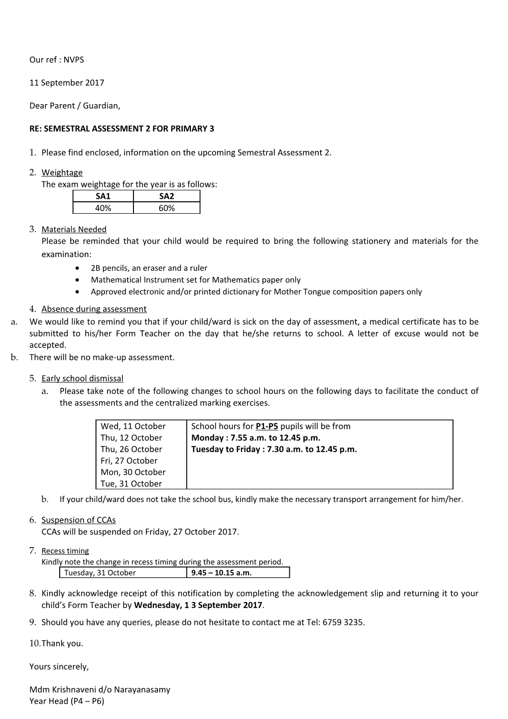 Re: Semestral Assessment 2 for Primary 3