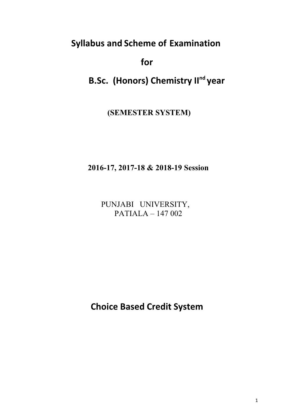 Syllabus and Scheme of Examination