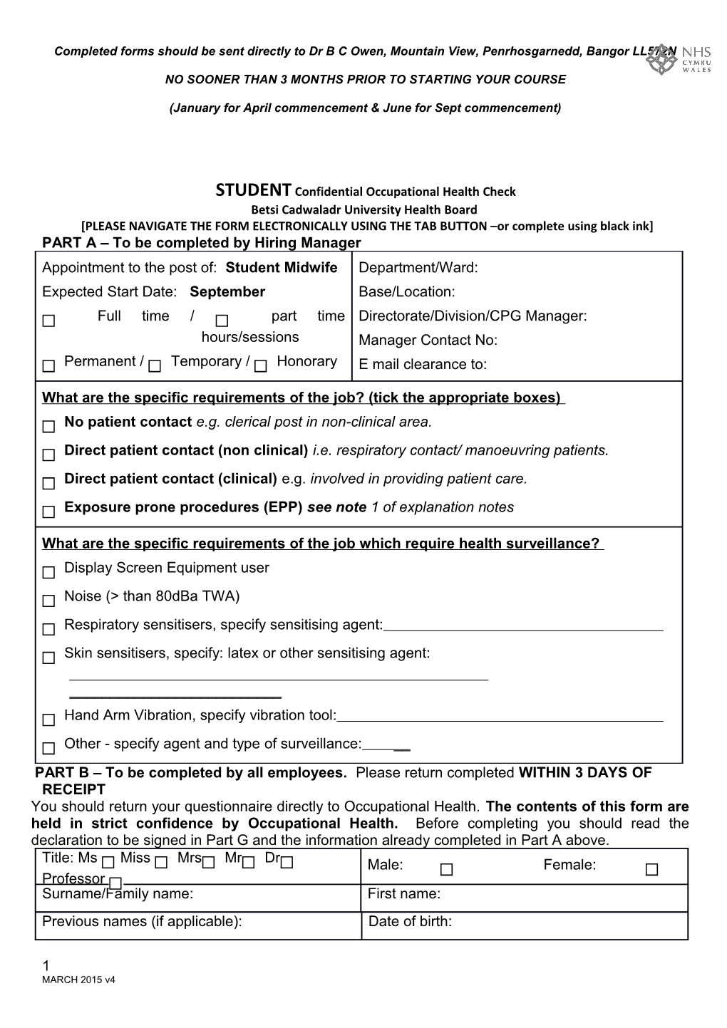 Example Work Health Assessment s1