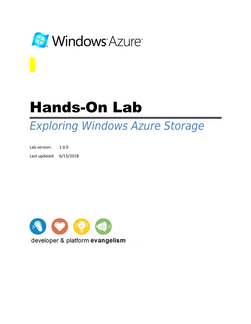 Exploring Windows Azure Storage
