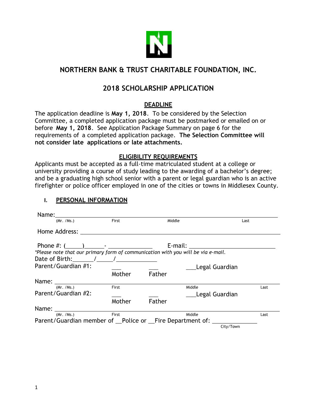 Northern Bank & Trust Charitable Foundation, Inc