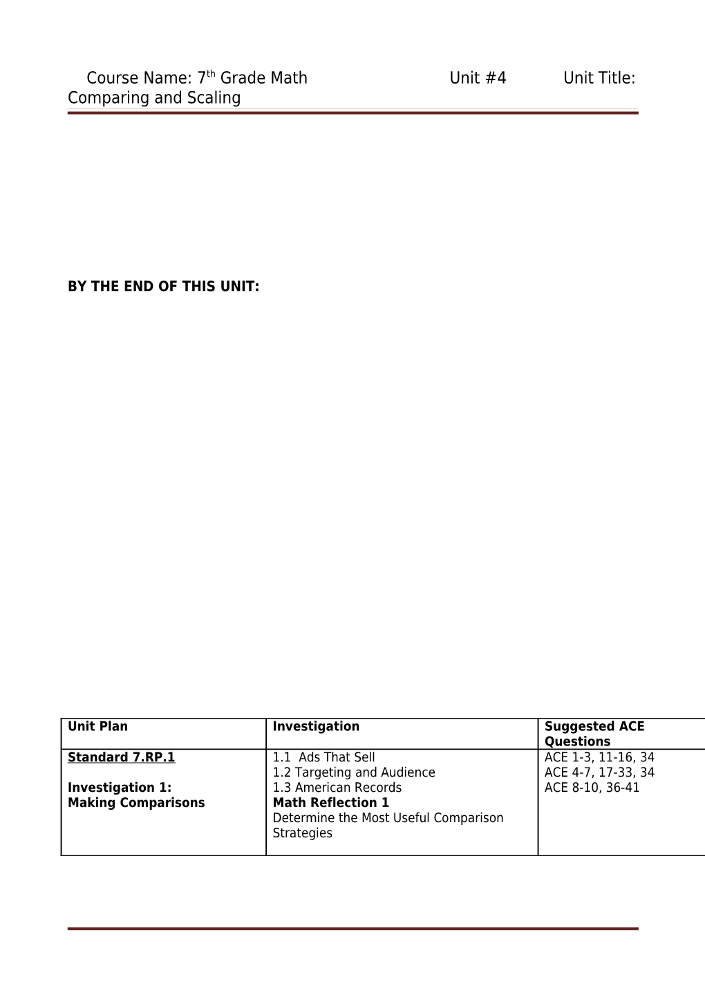 Algebra 1 Unit 3: Systems of Equations s1