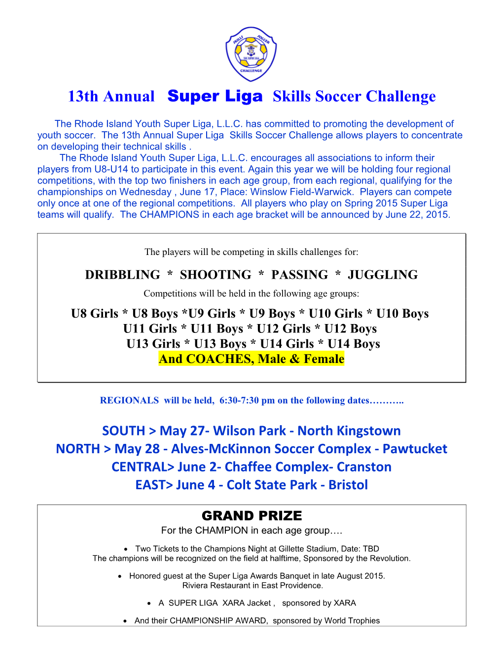 1St Annual Super Liga / Gob Shop