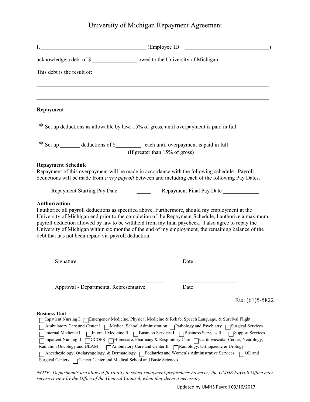 Repayment Agreement-Draft