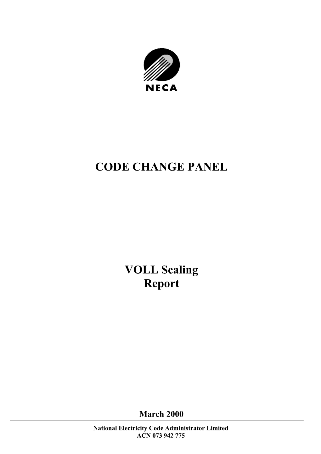 Section 1: Panel Report and Code Changes1