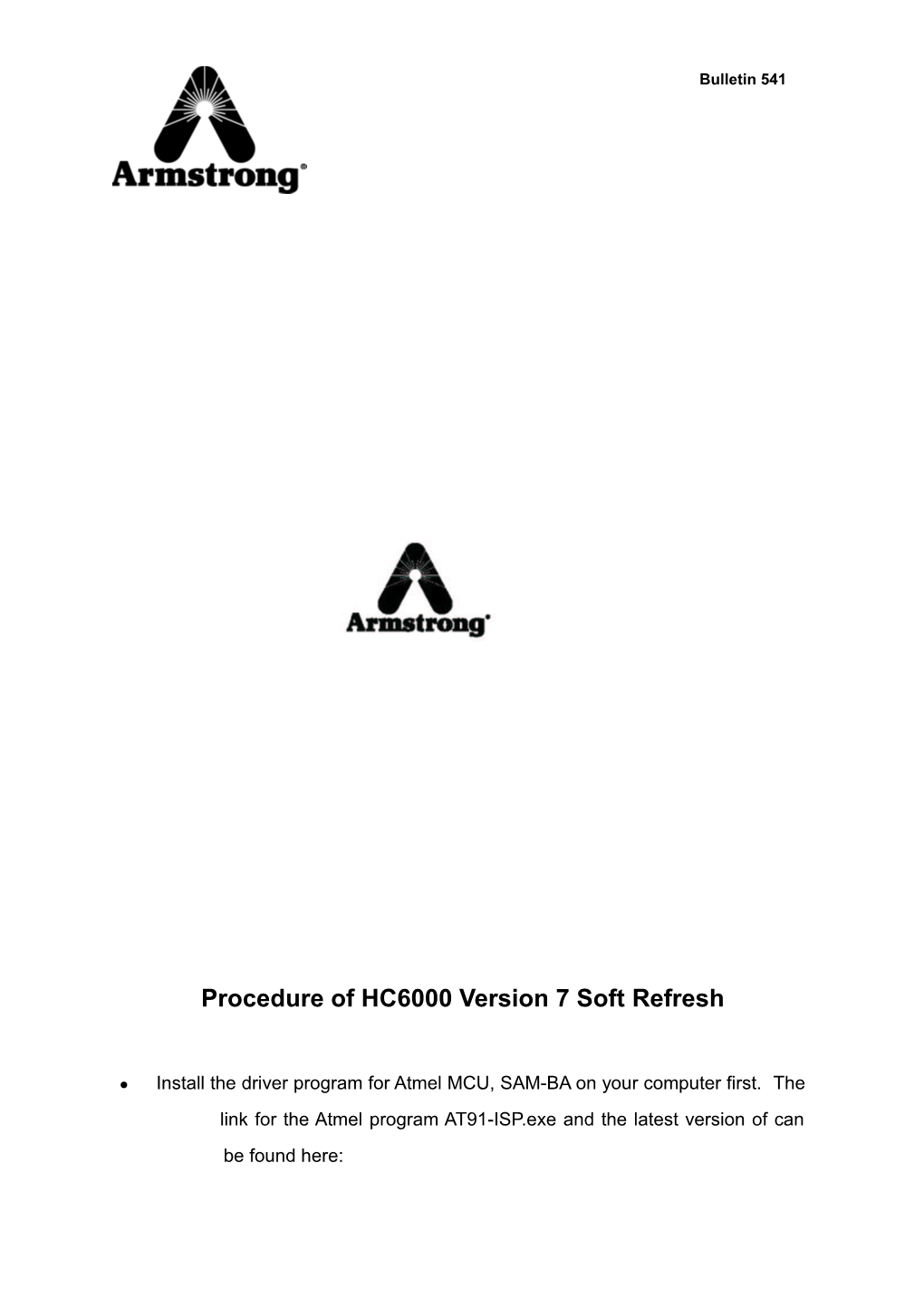 Procedure of HC6000 Version 6 Soft Refresh