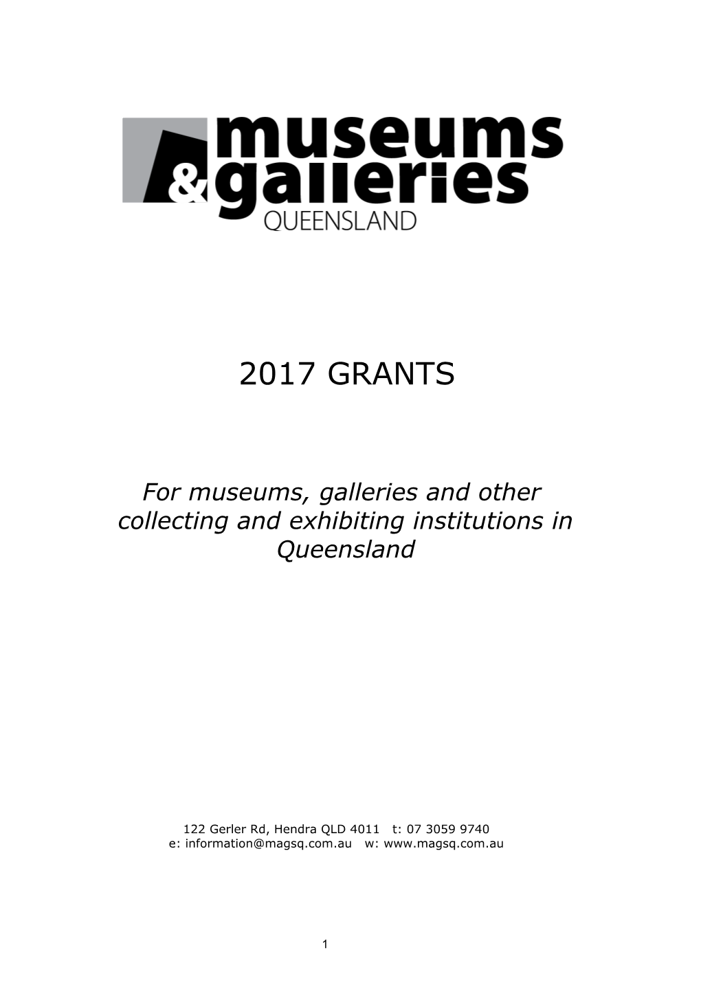 For Museums, Galleries and Other