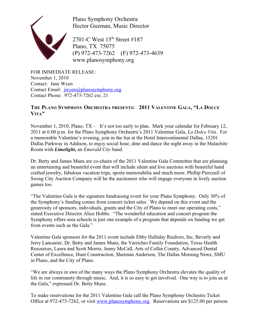 For Immediate Release s138