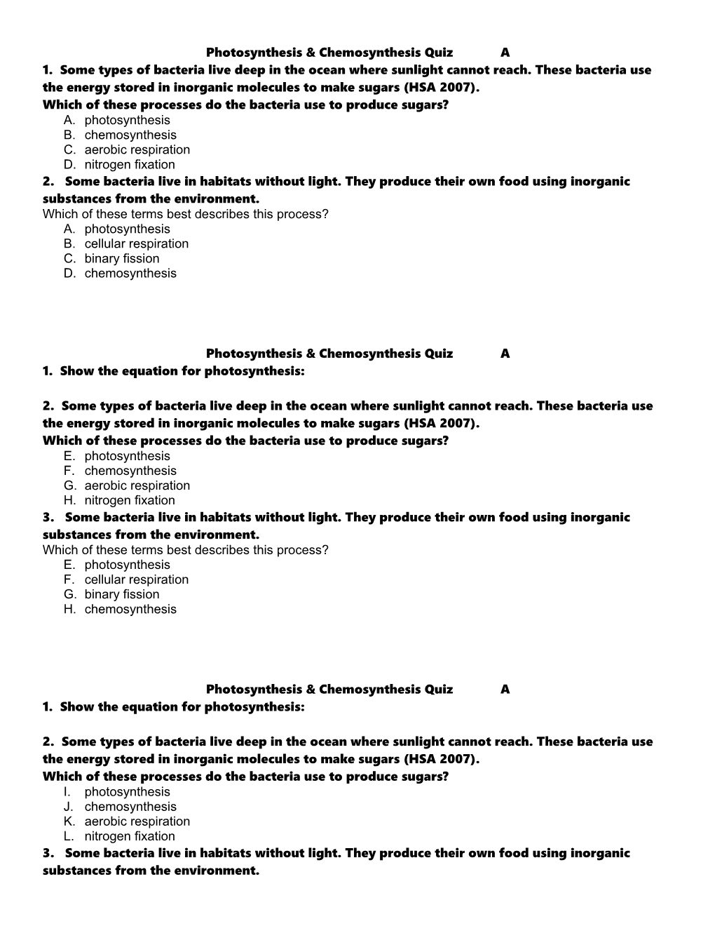 Which of These Processes Do the Bacteria Use to Produce Sugars?