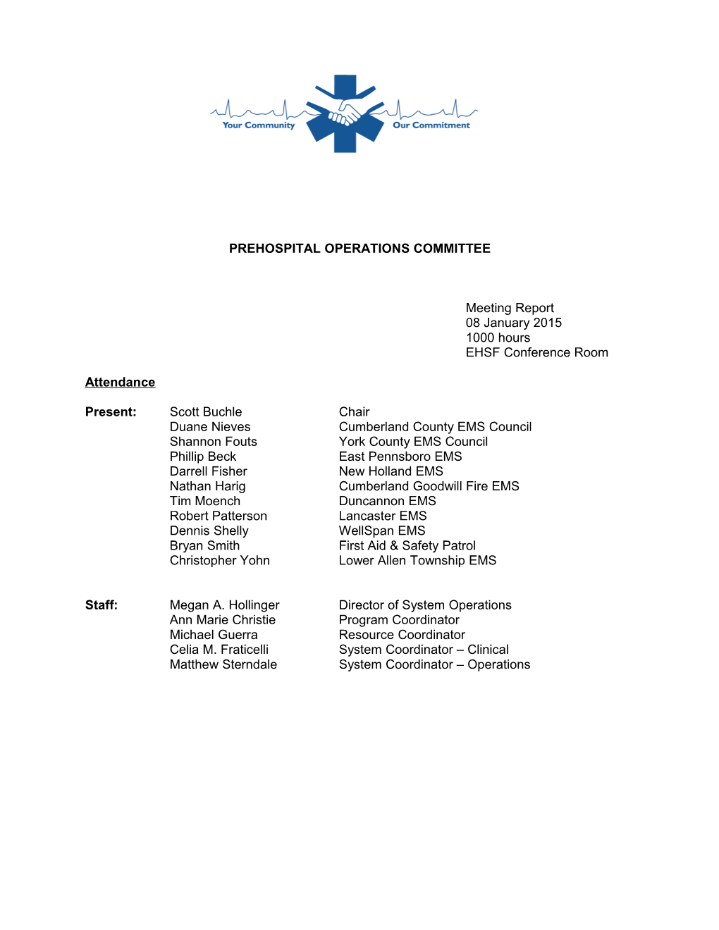 Prehospital Operations Committee