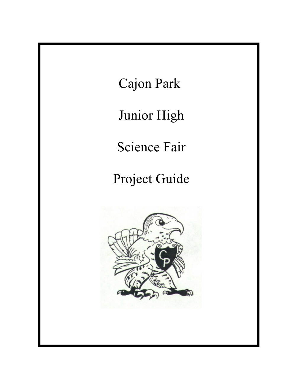 Student Guide to a Successful Science Fair Project