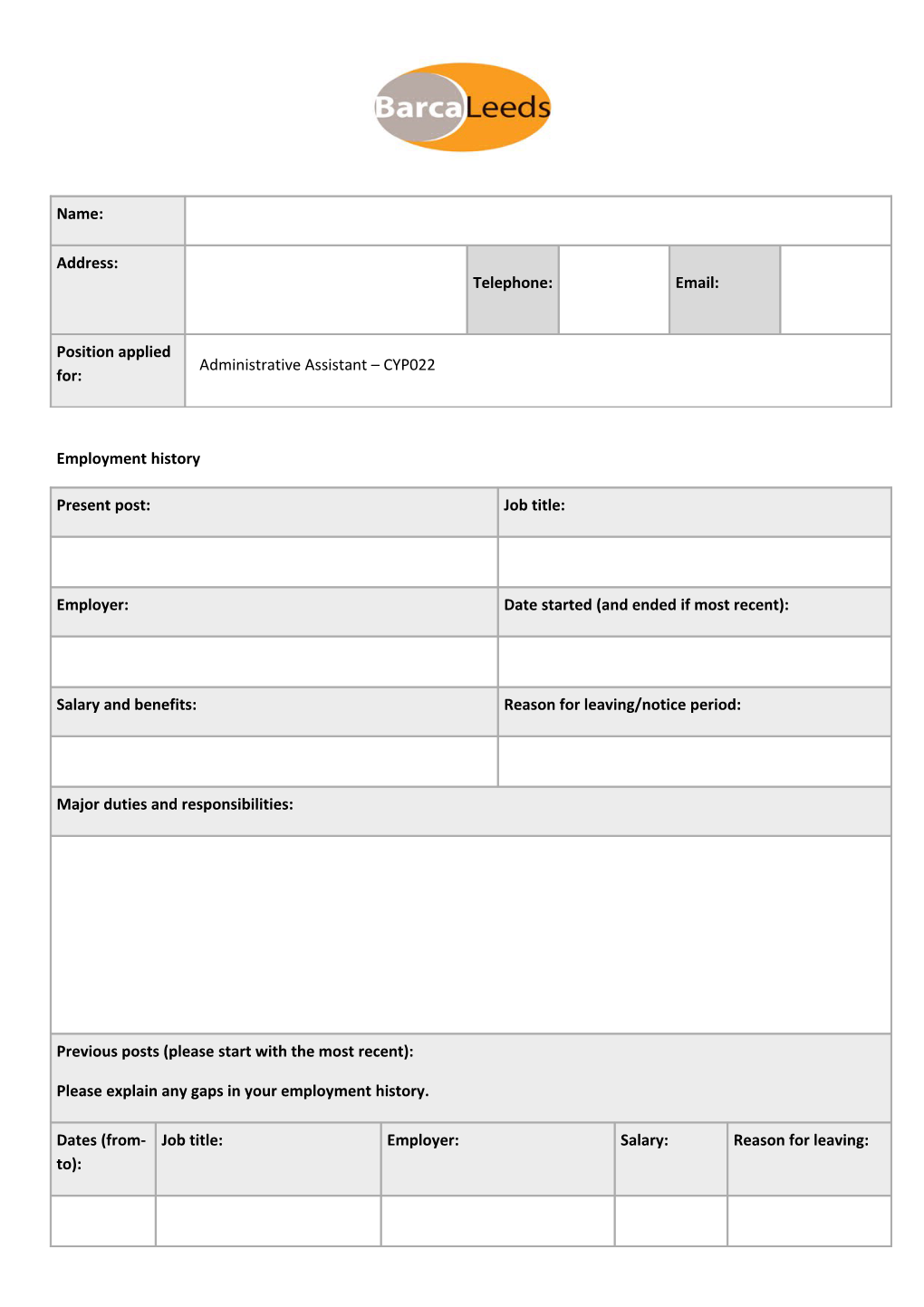 Employment History s1