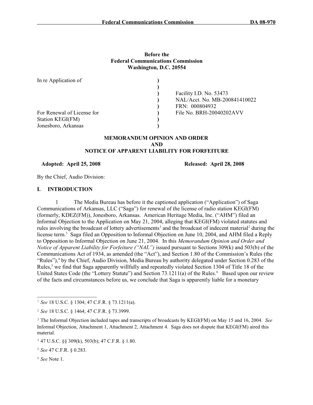 Memorandum Opinion and Order s22