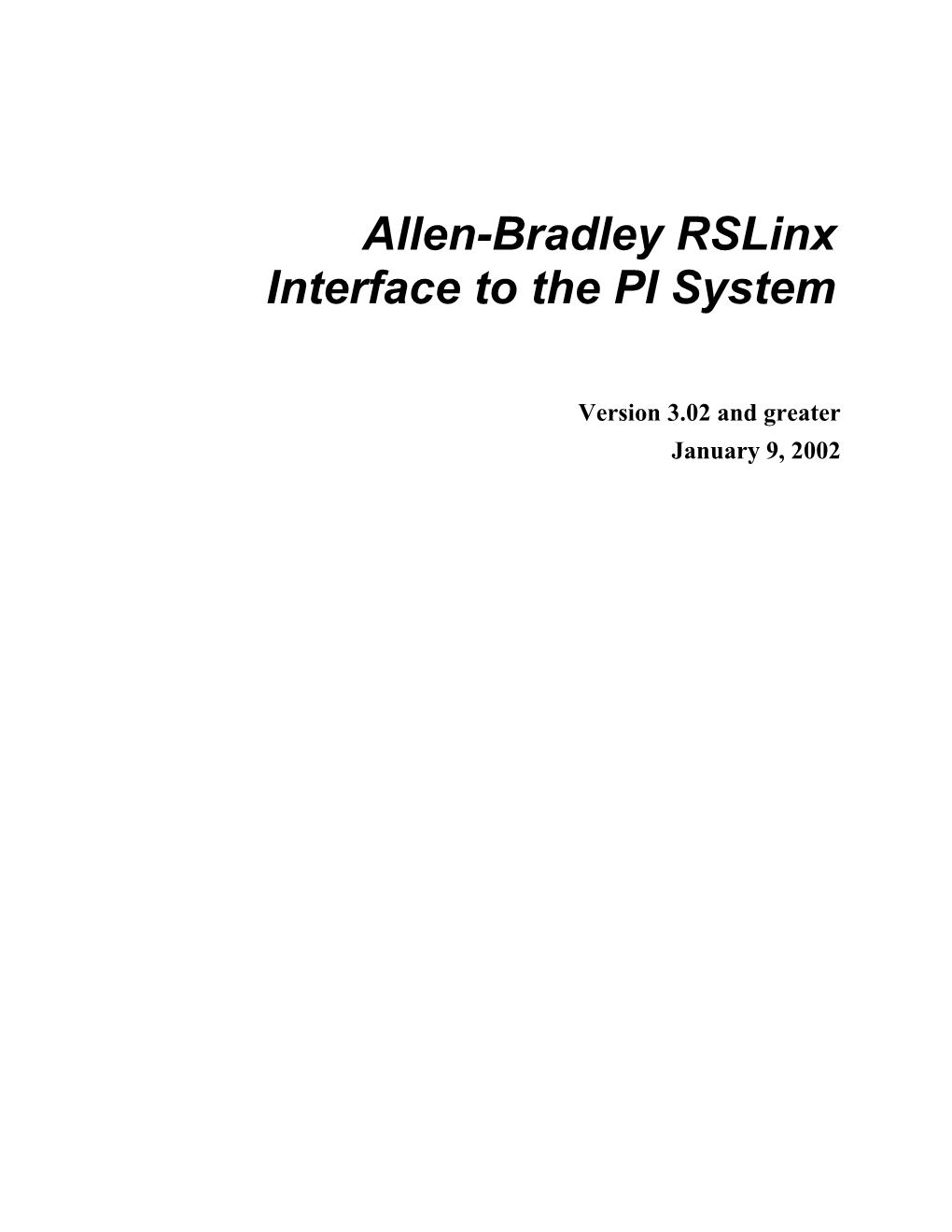 Allen-Bradley Rslinx
