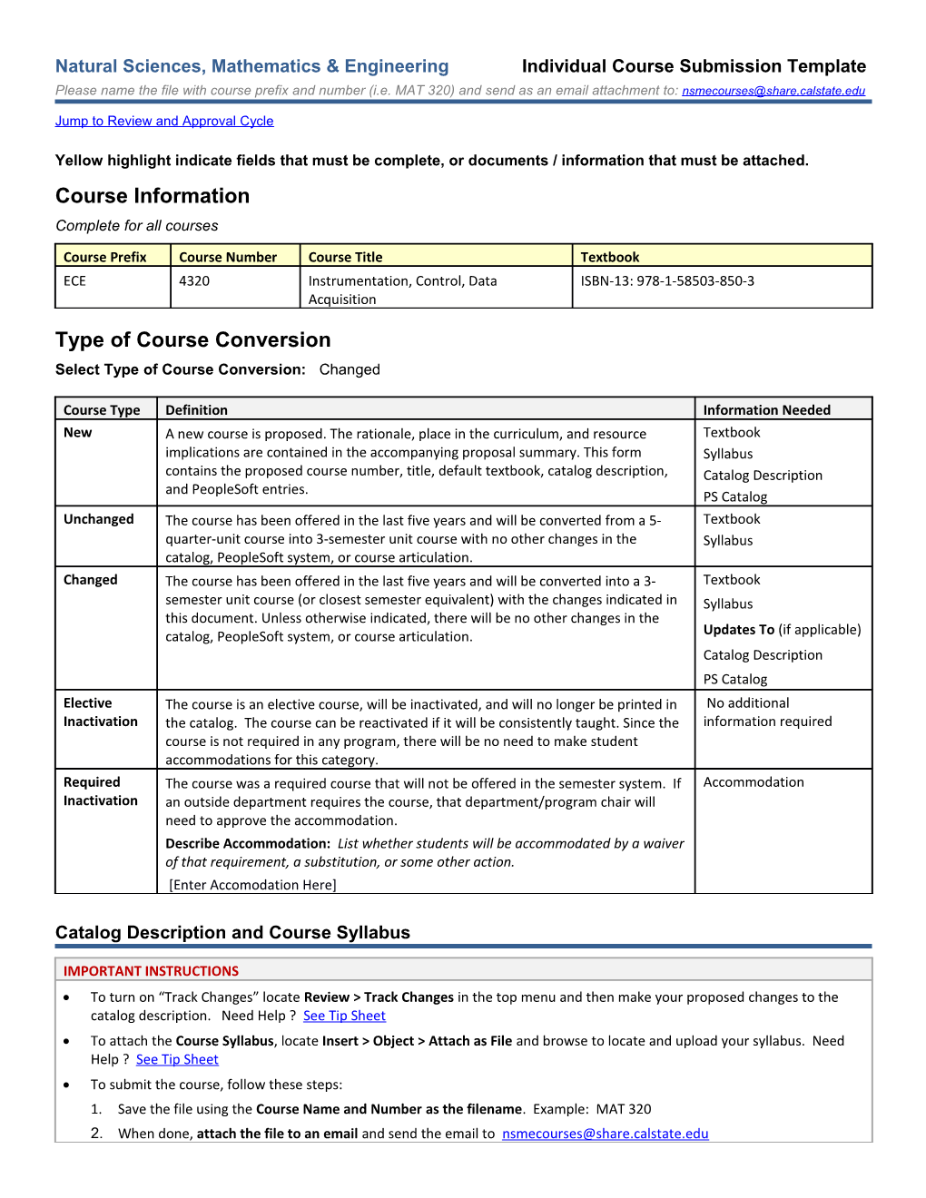Natural Sciences, Mathematics & Engineering Individual Course Submission Template s1