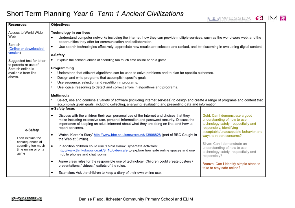 Computing Planning Year 6 Term 1