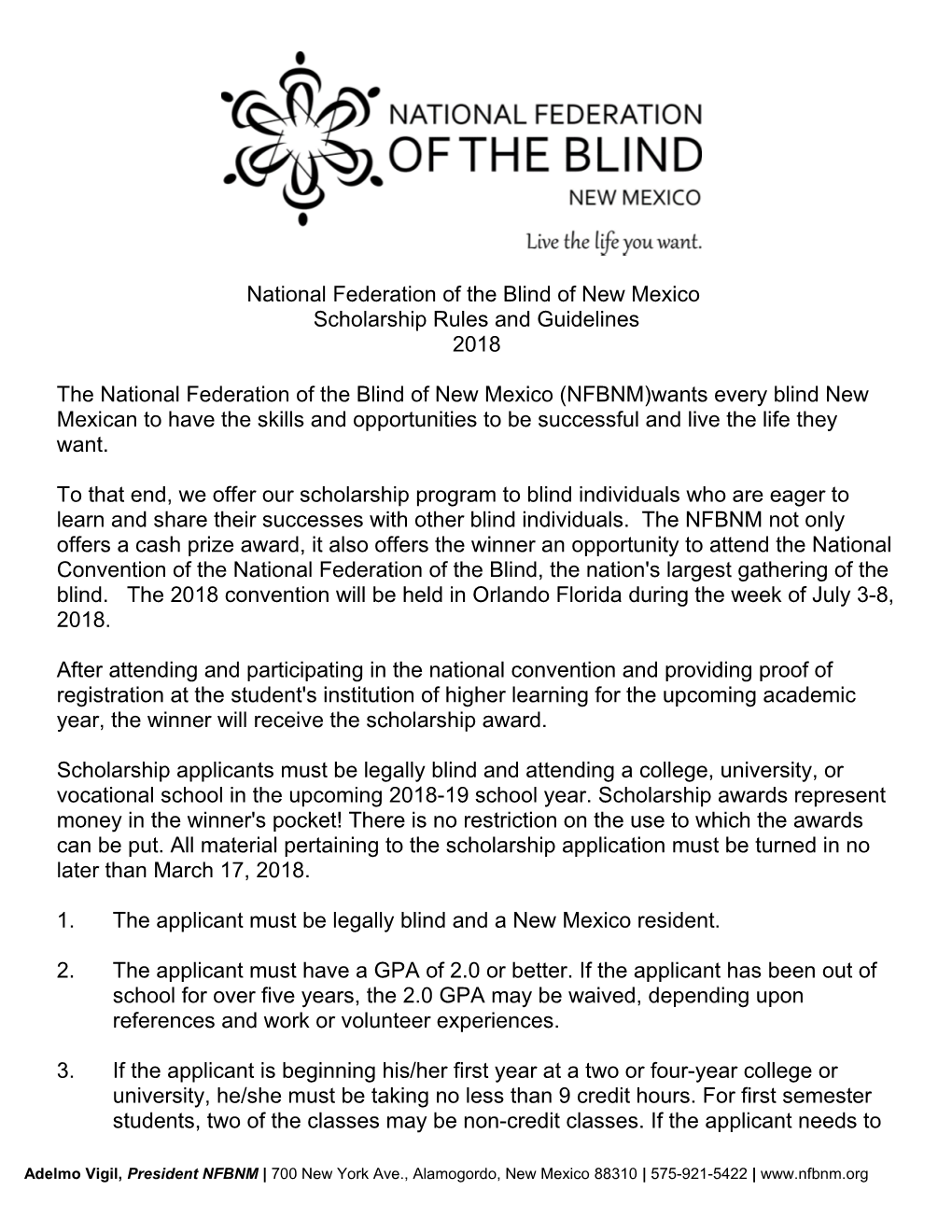 National Federation of the Blind of New Mexico