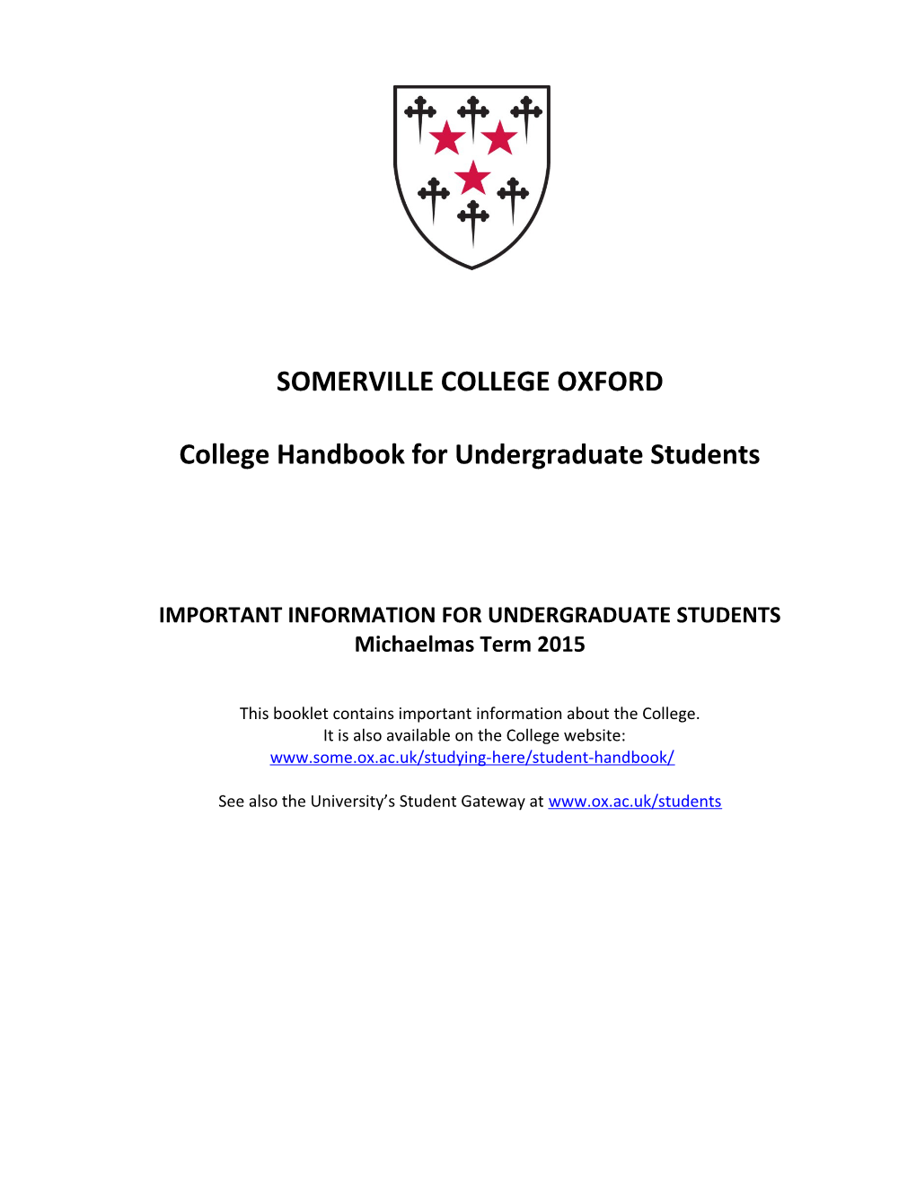 College Handbook for Undergraduate Students s1