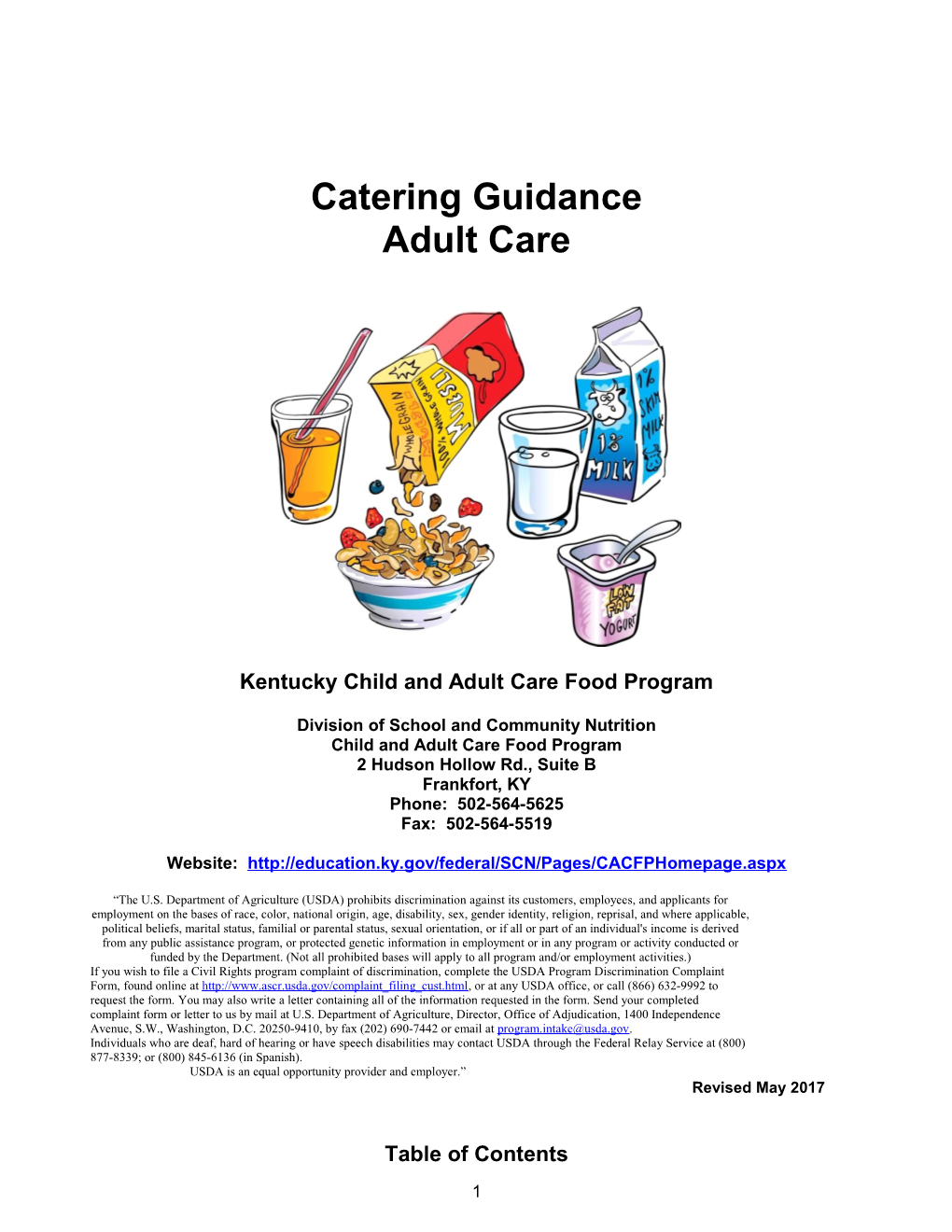 Kentucky Child and Adult Care Food Program
