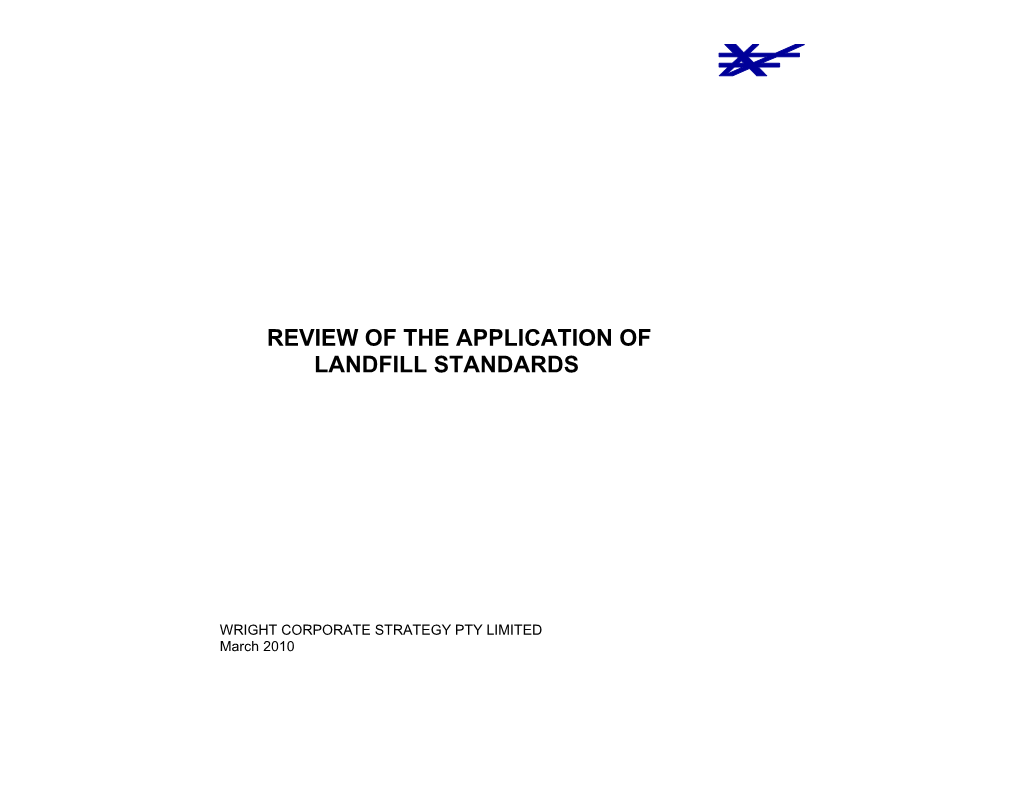 Landfill Performance Report