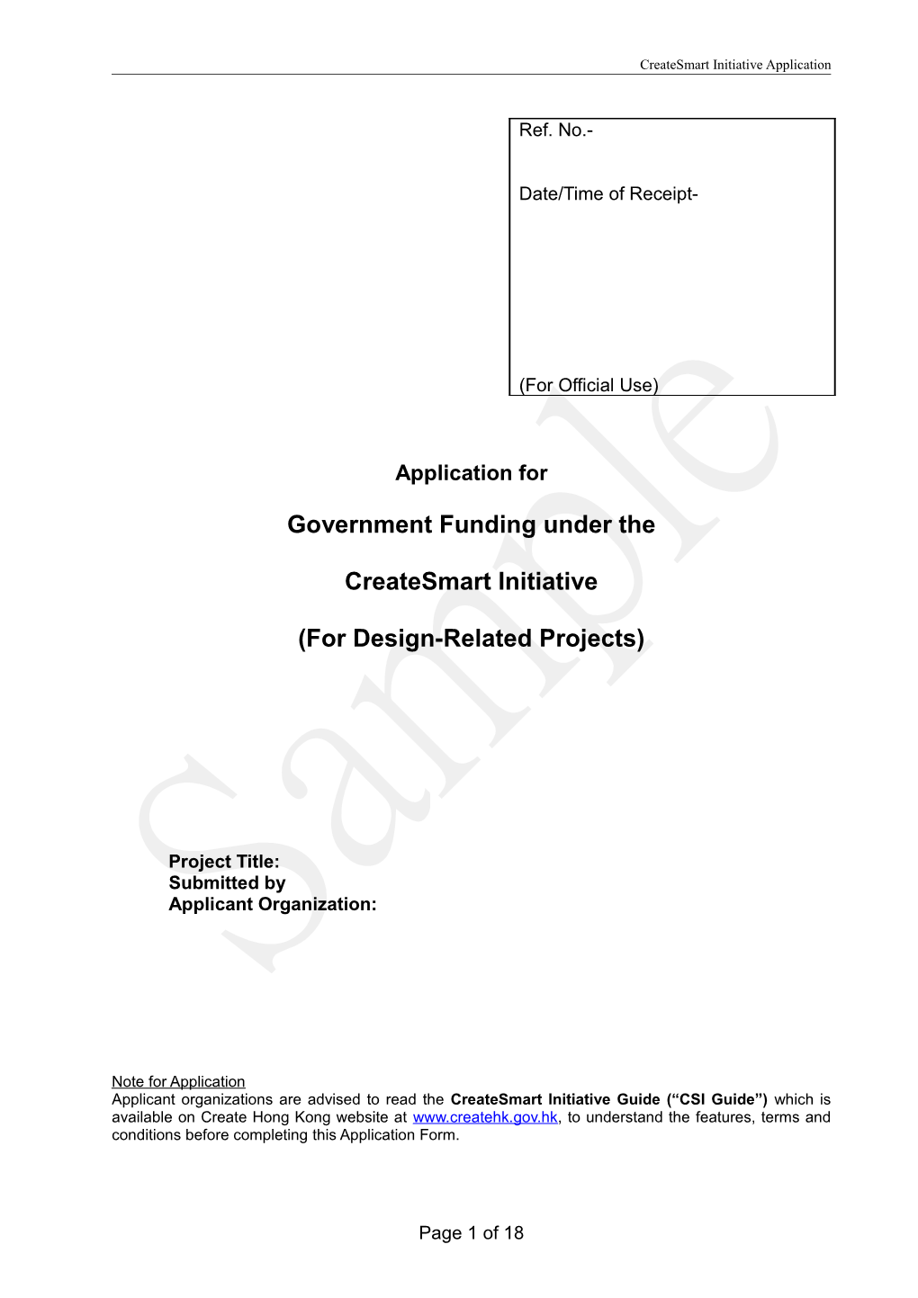 Government Funding Under The