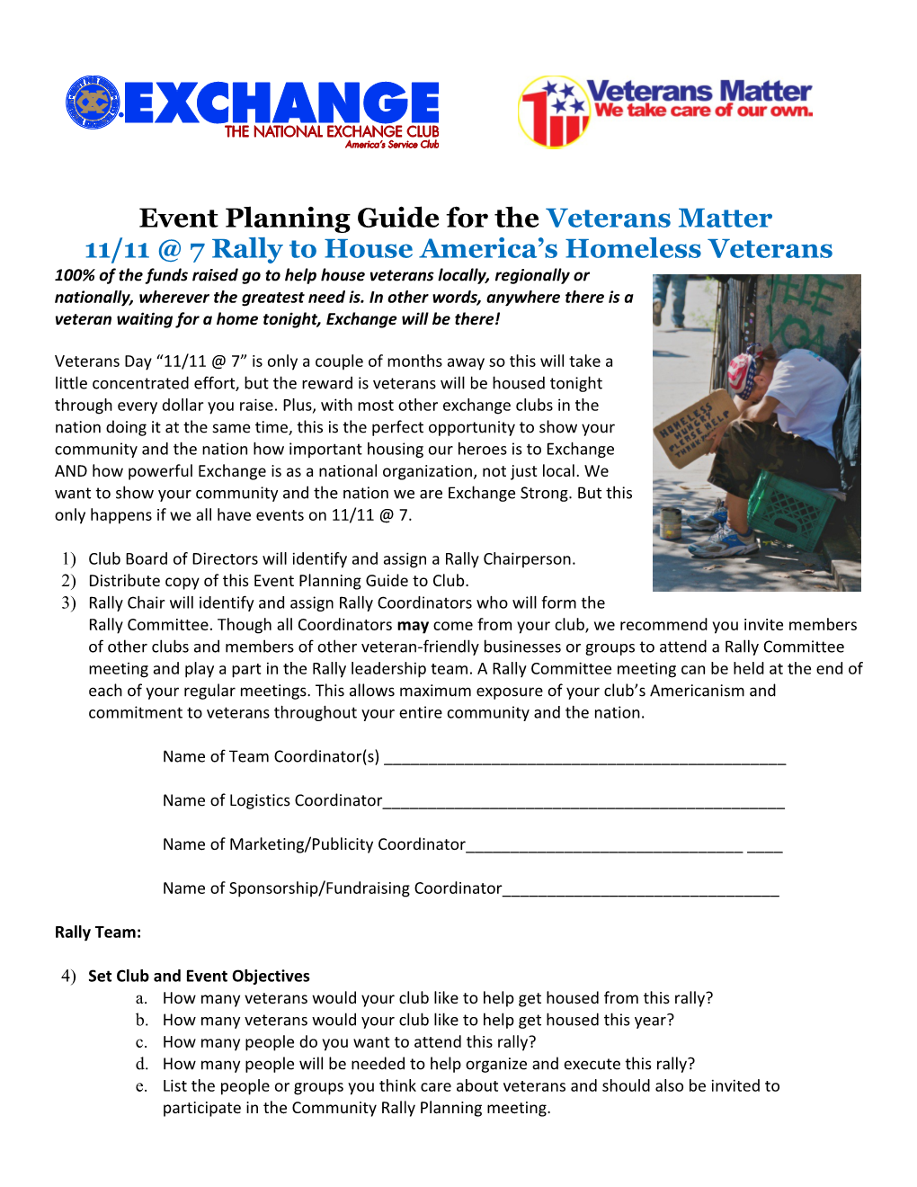 Event Planning Guide for the Veterans Matter