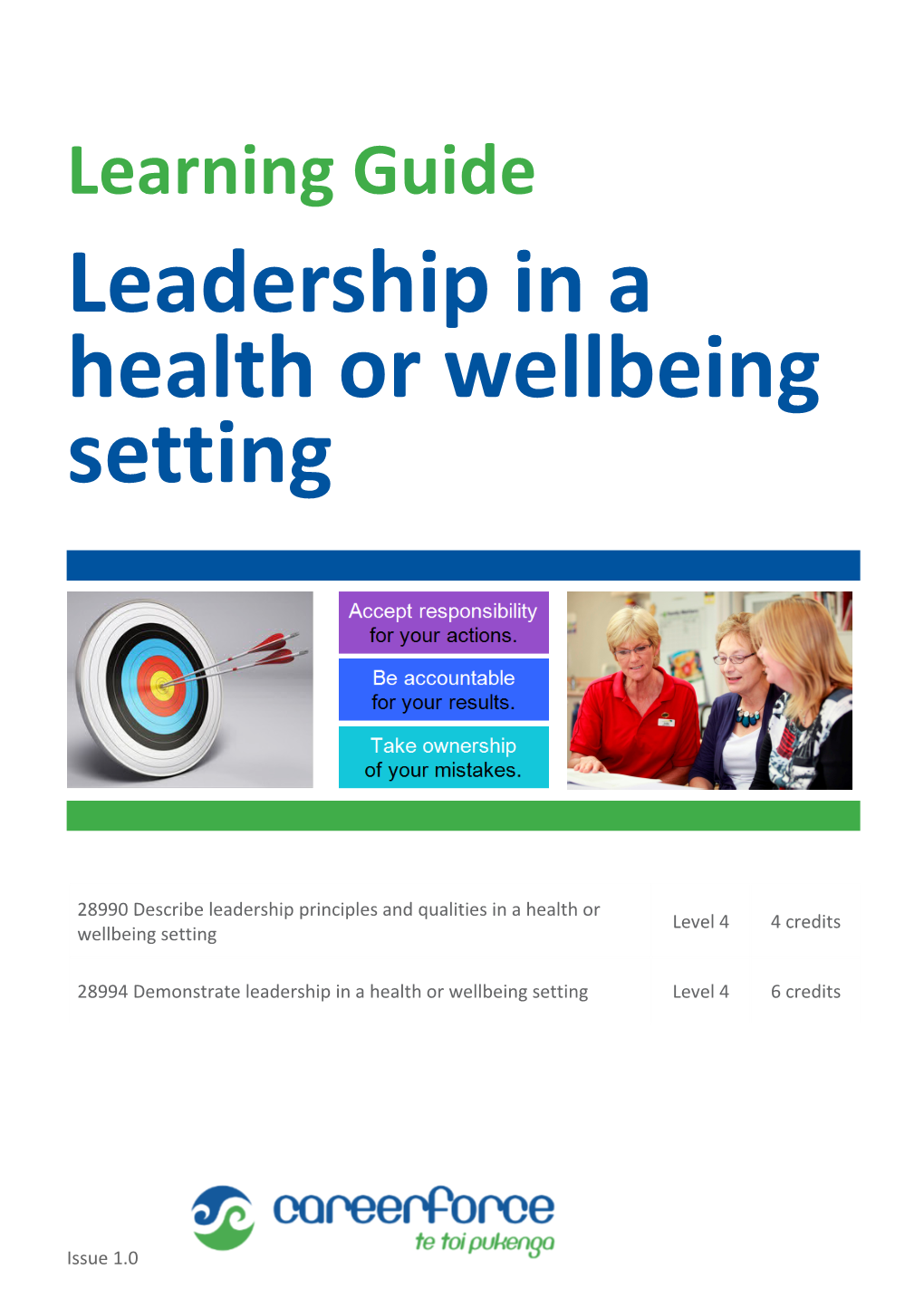 Leadership in a Health Or Wellbeing Setting