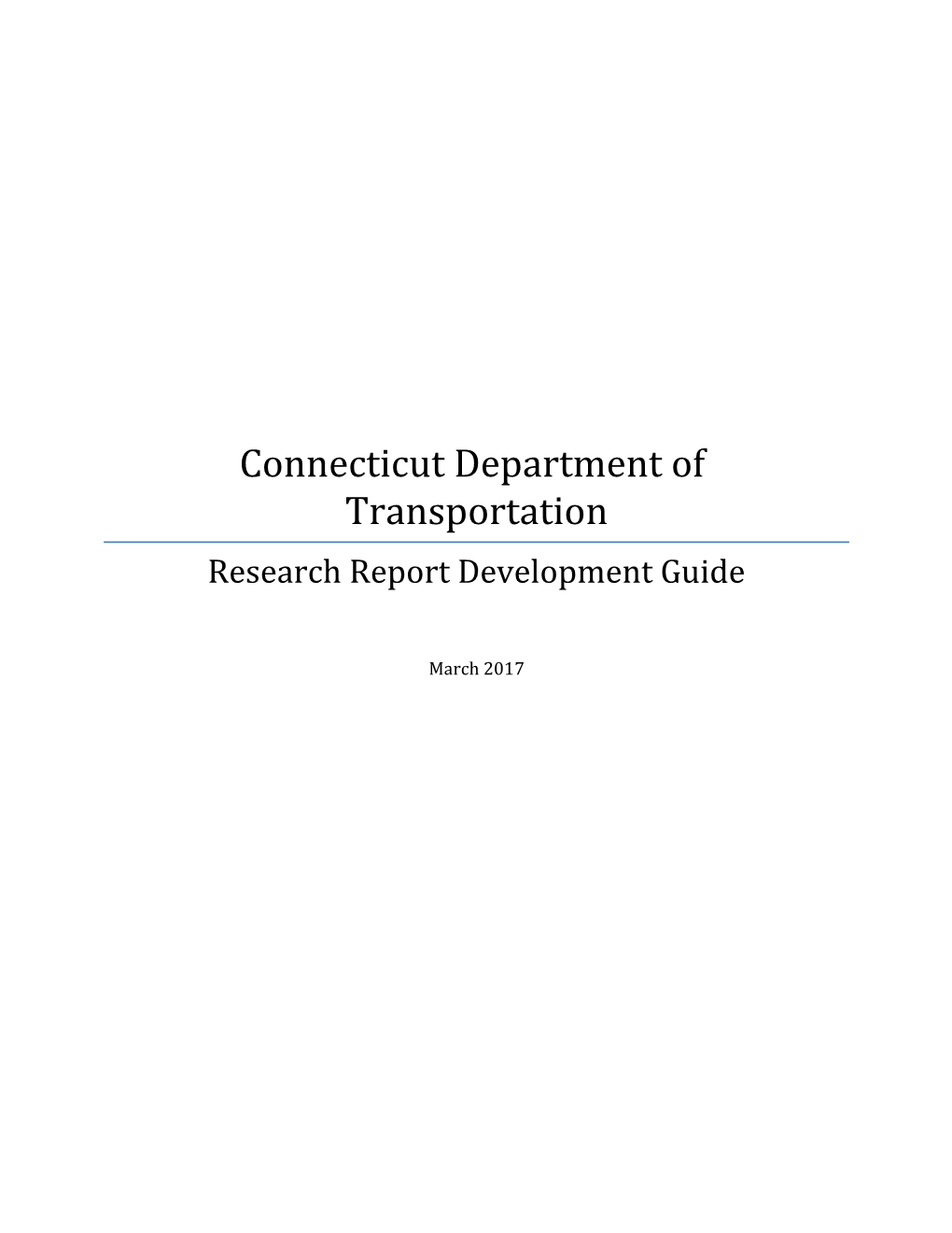 Title of the Report