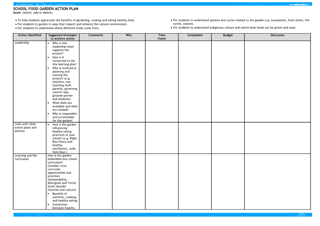 School Environment* Management Plan (Semp)