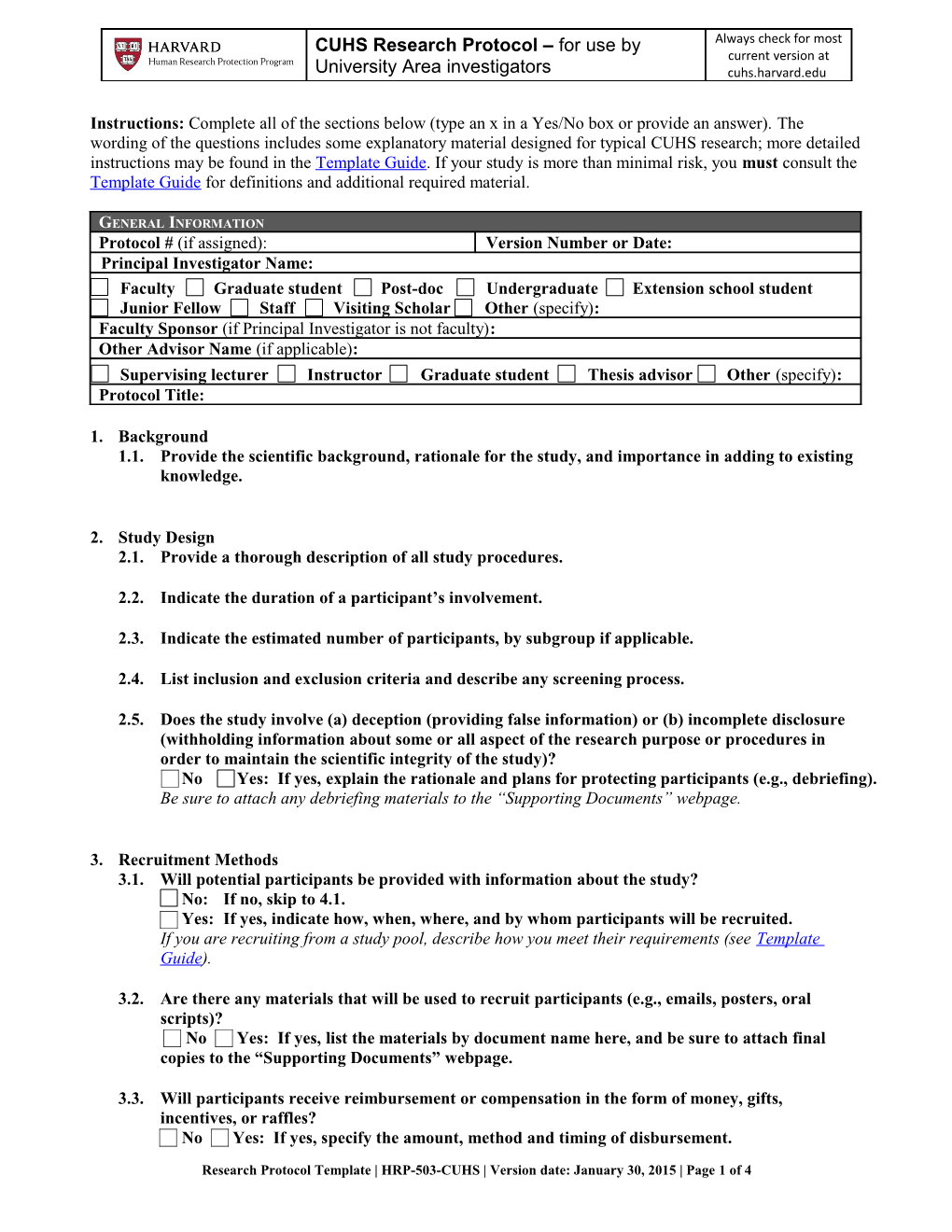 2.2.Indicate the Duration of a Participant S Involvement