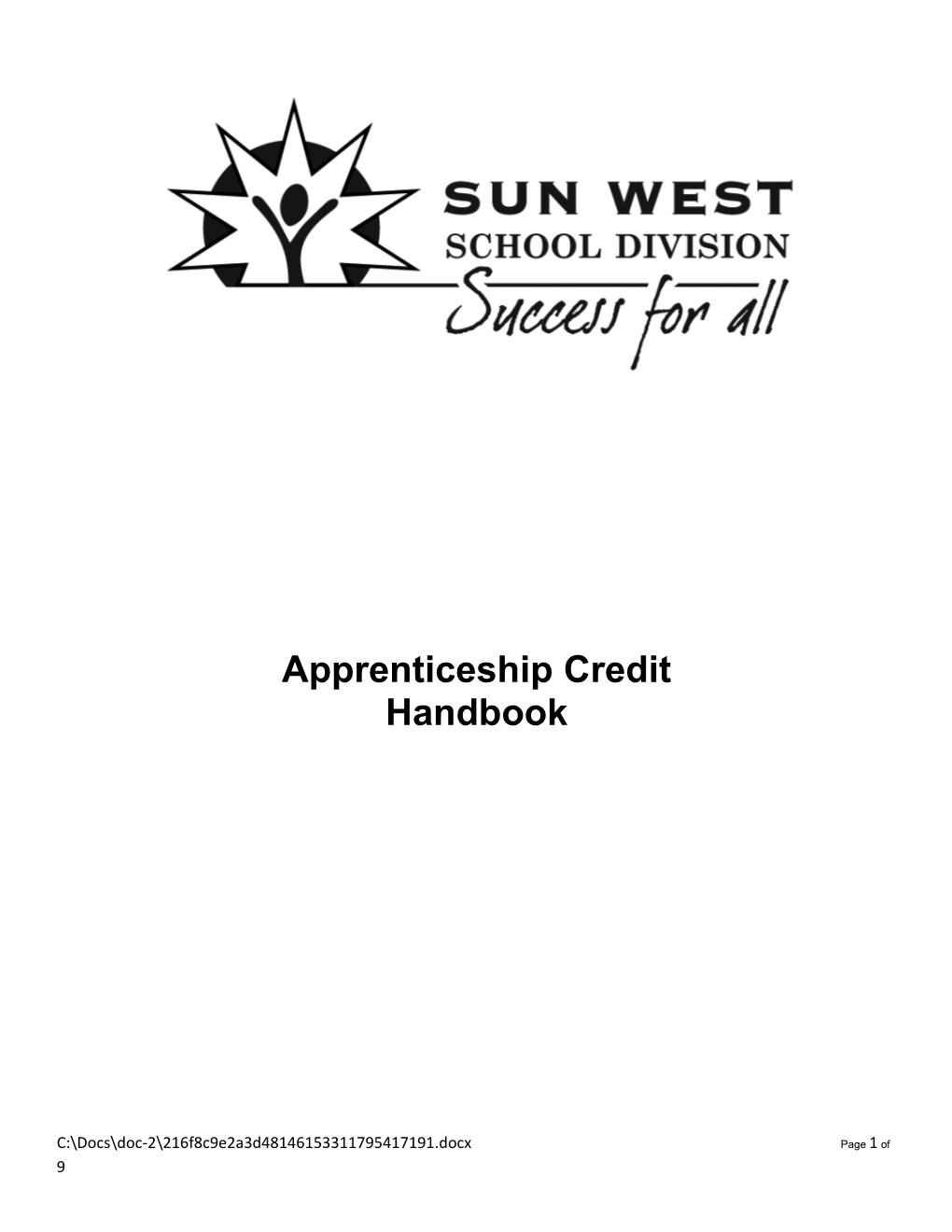 Apprenticeship Credit