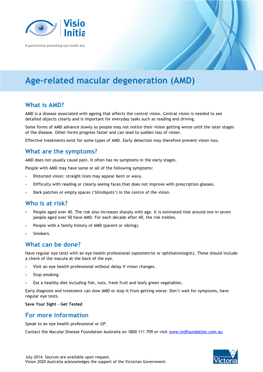 Age-Related Macular Degeneration (AMD)