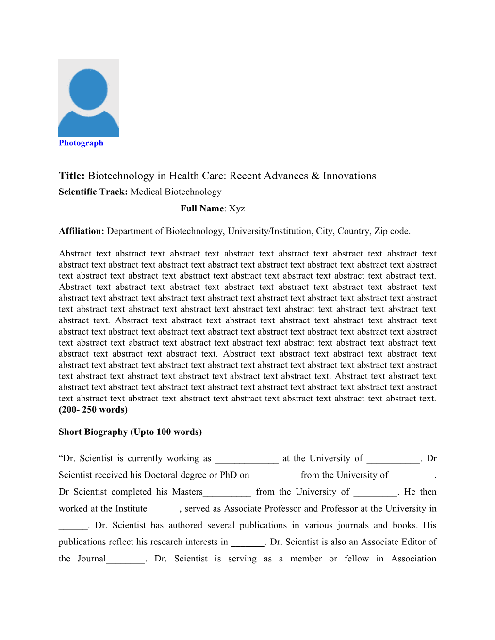 Title: Biotechnology in Health Care: Recent Advancesinnovations