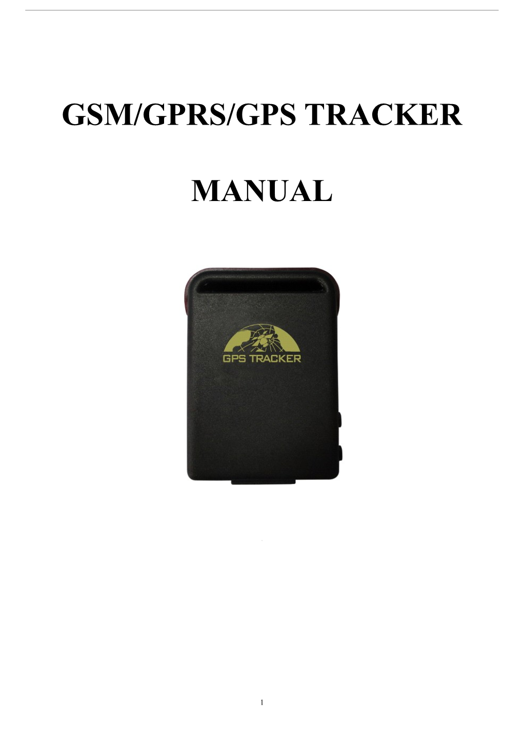 Gsm/Gprs/Gps Tracker