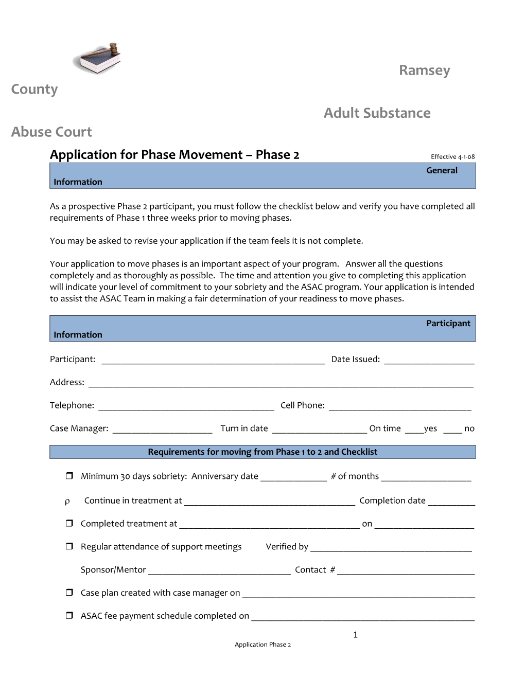 Adult Substance Abuse Court