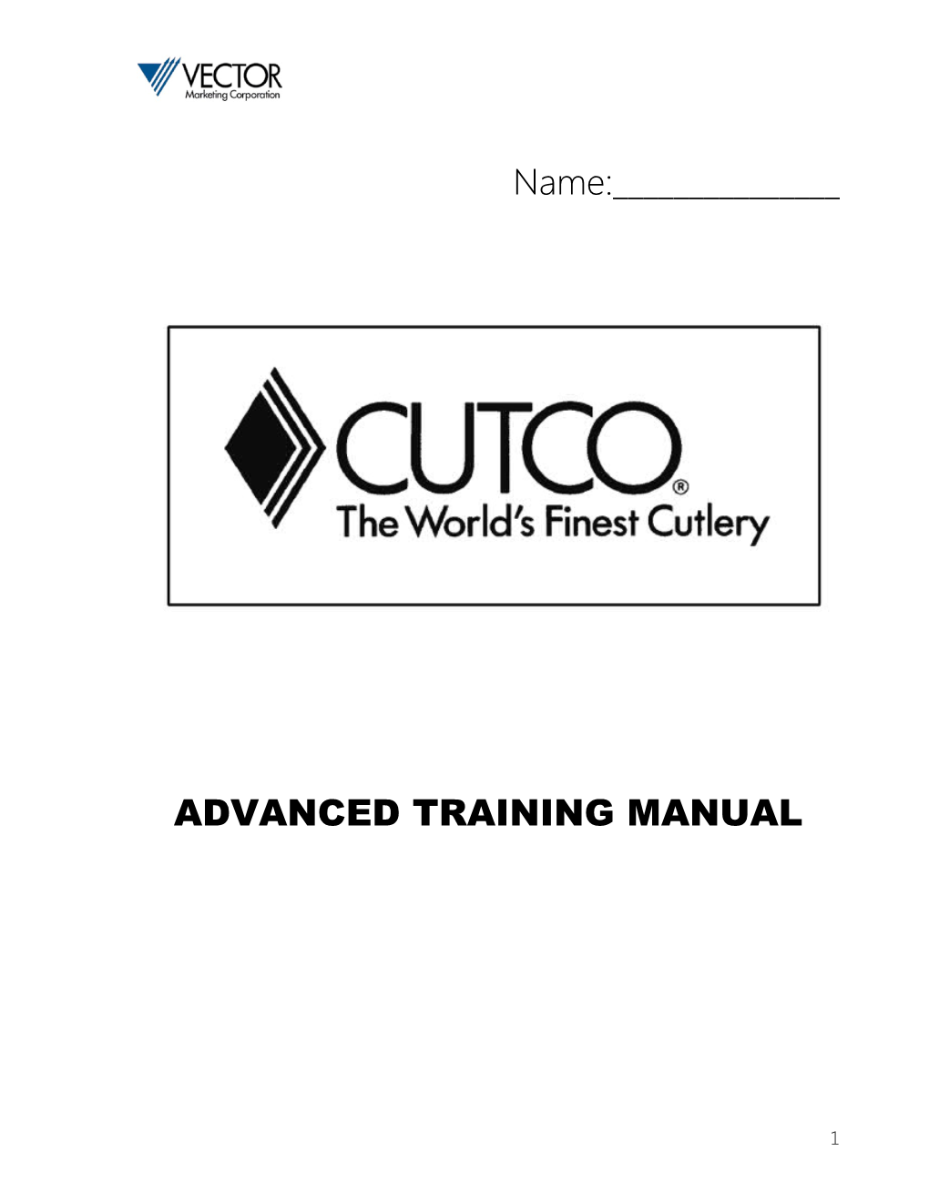 Advanced Training Manual