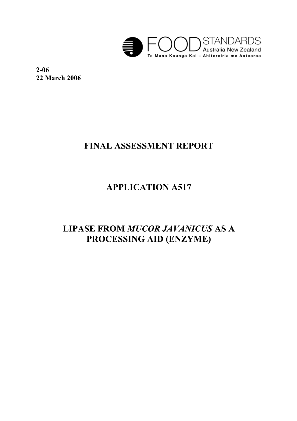 Please Refer to Anzfa S Guide to Applications and Proposals for a More Detailed Explanation