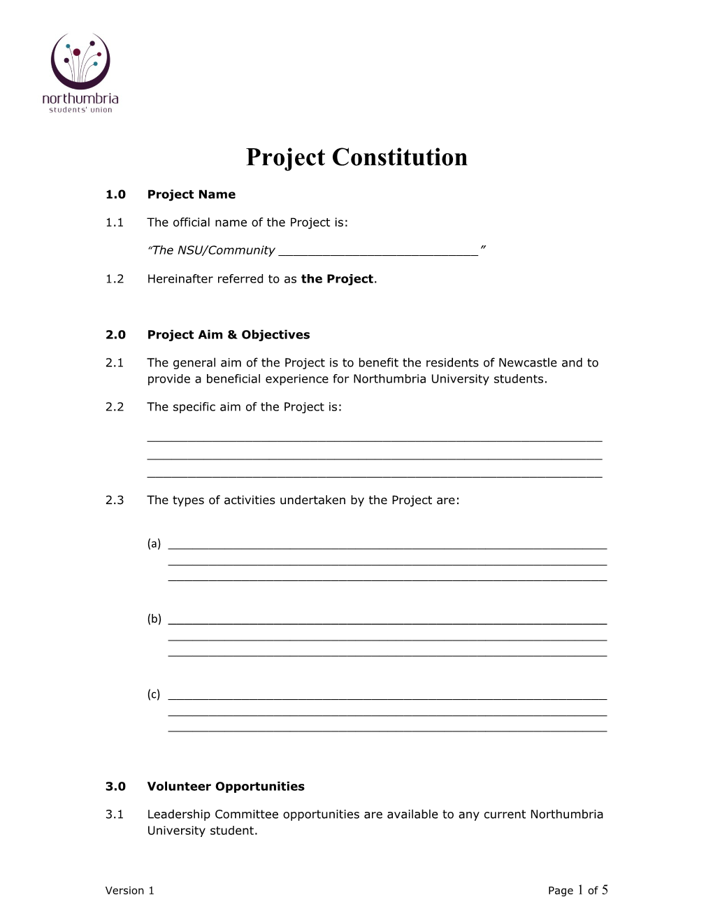 Project Constitution