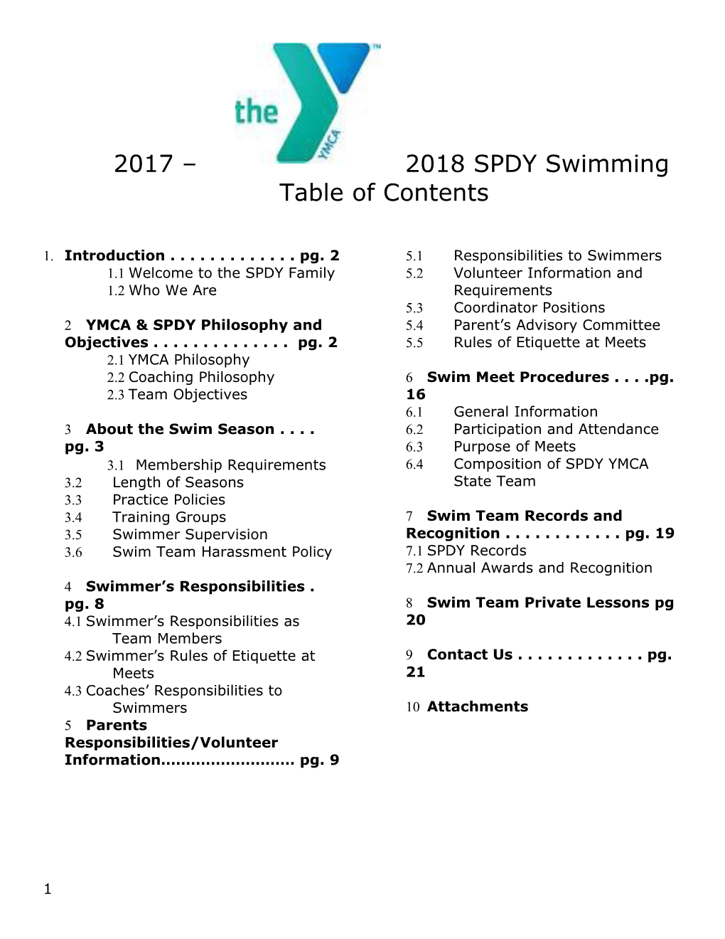 2017 2018 SPDY Swimming