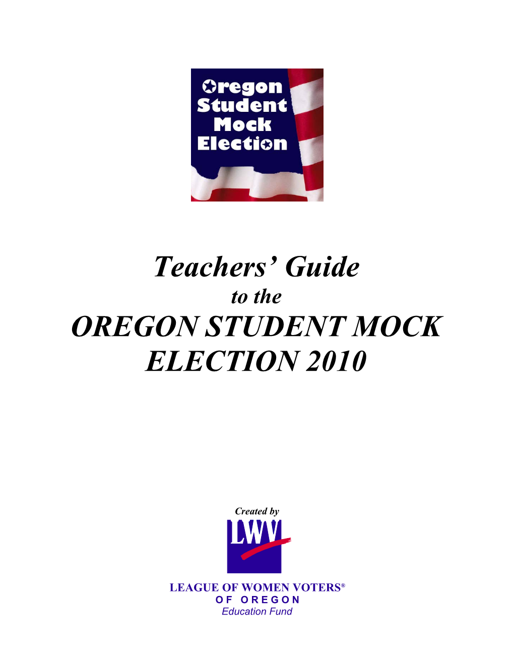 Oregon Teachers Guide