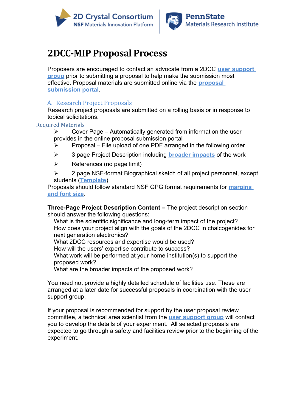 2DCC Proposal Process- Last Updated OCTOBER 24, 2016